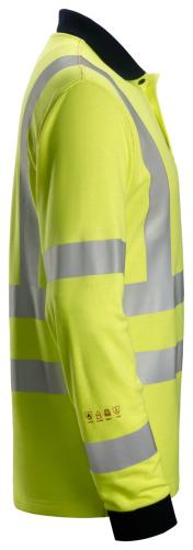 Snickers 2661 ProtecWork Long Sleeve Polo Shirt High-Vis Class 3