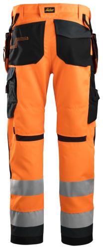 Snickers 6230 AllroundWork High-Vis Work Trousers+ Holster Pockets Class 2