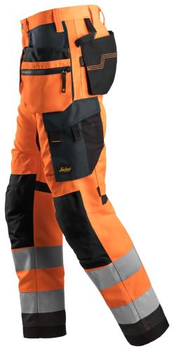 Snickers 6230 AllroundWork High-Vis Work Trousers+ Holster Pockets Class 2