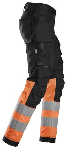 Snickers 6234 High-Vis Class 1 Stretch Trousers Holster Pockets