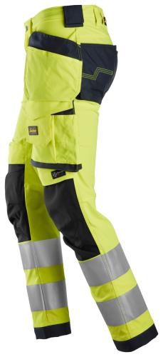 Snickers BLA High-Vis Class 2 Stretch Trousers Holster Pockets High Visibility