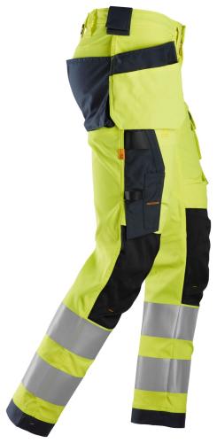 Snickers BLA High-Vis Class 2 Stretch Trousers Holster Pockets High Visibility