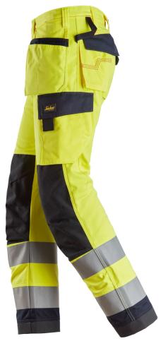 Snickers 6260 ProtecWork Work Trousers Holster Pockets High-Vis Class 2