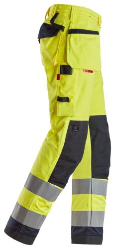 Snickers 6260 ProtecWork Work Trousers Holster Pockets High-Vis Class 2
