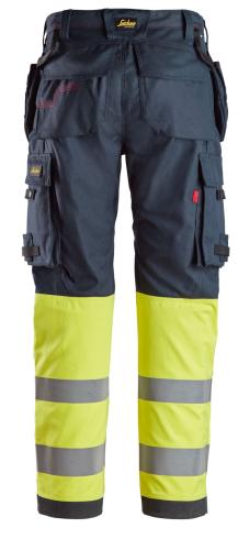 Snickers 6263 ProtecWork Work Trousers Holster Pockets High-Vis Class 1