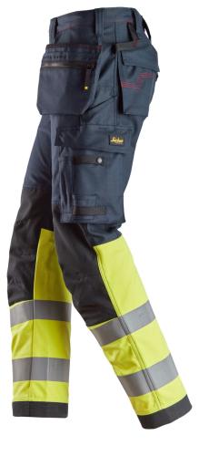 Snickers 6263 ProtecWork Work Trousers Holster Pockets High-Vis Class 1