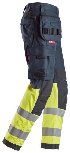 Snickers 6263 ProtecWork Work Trousers Holster Pockets High-Vis Class 1