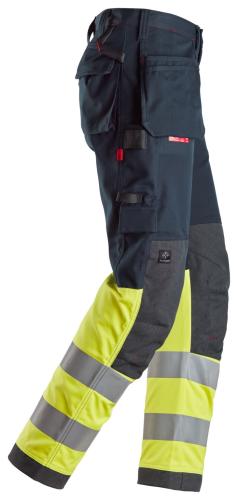 Snickers 6276 ProtecWork Work Trousers Holster Pockets High-Vis Class 1