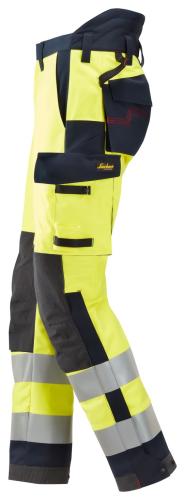 Snickers 6663 ProtecWork Insulated Trousers High-Vis Class 2