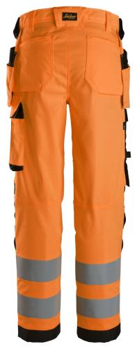 Snickers 6743 High-Vis Class 2 Women's Stretch Trousers Holster Pockets