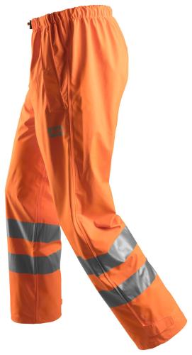 Snickers 8243 High-Vis PU Rain Trousers Class 2