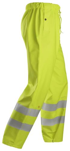 Snickers 8267 ProtecWork Rain Trousers PU High-Vis Class 2