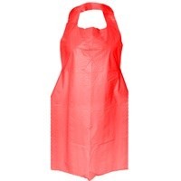 Polythene aprons flat pack 42 x 27 x 1000 Box Red