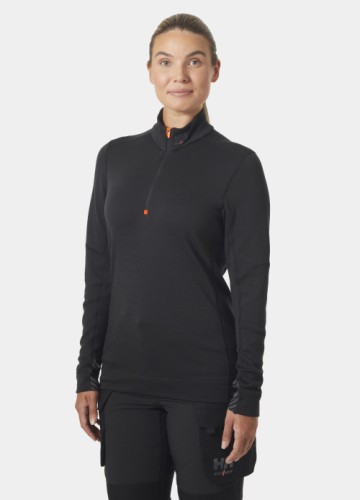 W Hh Lifa Merino Half Zip