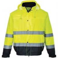 Portwest Hi Viz Bomber Jacket (Yellow/Navy) Unbranded