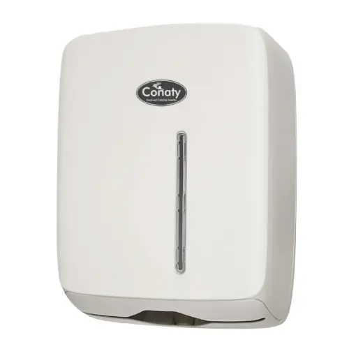 White Interleaf Handtowel Dispenser