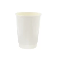 Matt White Double Walled Paper Cup 12oz  (Pack 500)