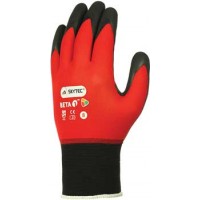 Skytec Beta Red Nitrile-Coated Work Gloves - Medium