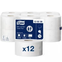 Tork Mini Jumbo Advanced Toilet Roll 2 Ply 200m X 12