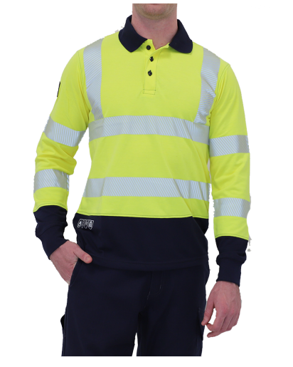 Arc Flash Long Sleeve Hi-Viz Polo