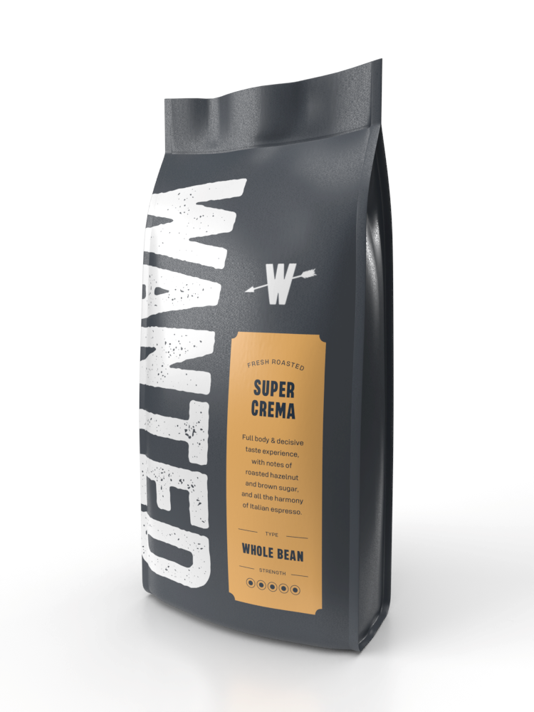 Wanted Super Crema Coffee Beans 1kg x 6