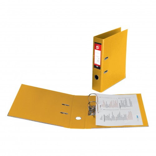 5 Star LEVER ARCH File A4 YELLOW (single) *Delivery in Cumbria only*