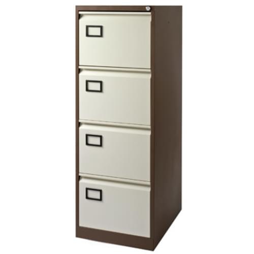 Bisley Contract 4 Drawer F-Cabinet Coffee-Cream