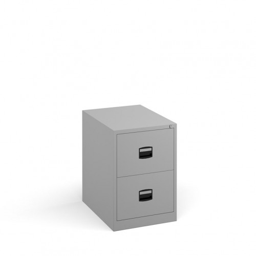 Bisley Contract 2 Drawer F-Cabinet Grey
