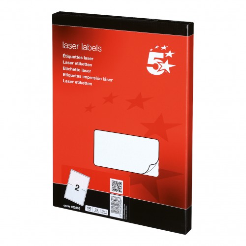 CBS Multi-purpose Laser Label 2 per Sheet