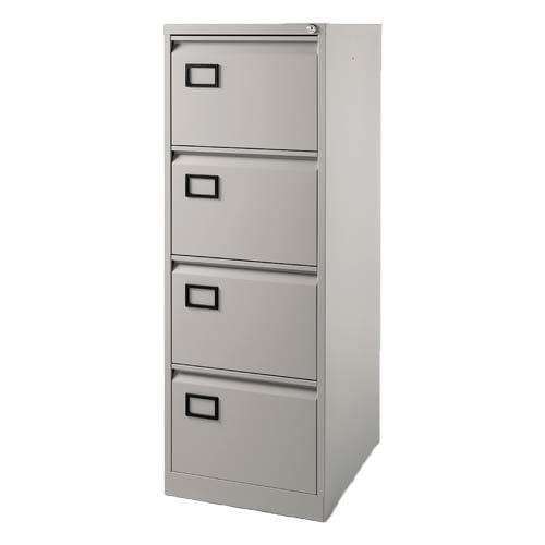 Bisley Contract 4 Drawer Filing-Cabinet Grey
