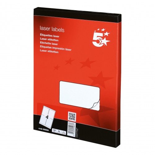 Multi-Purpose Laser Label 4 per A4 Sheet