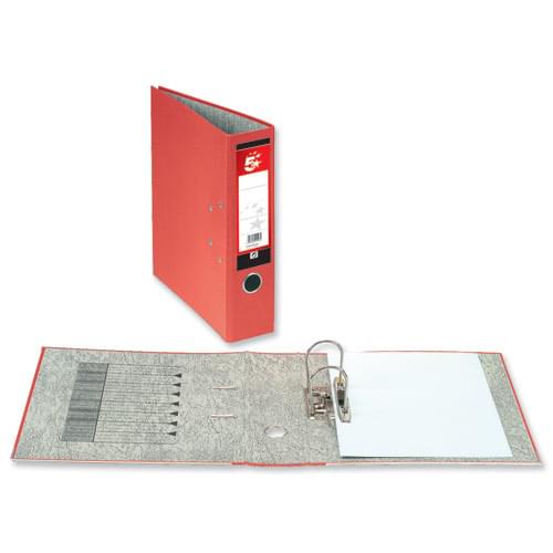 5 Star LEVER ARCH File A4 RED (single) *Delivery in Cumbria only*