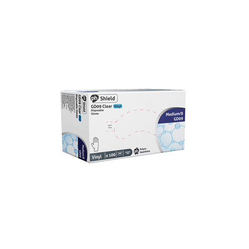 10 boxes of 100 Vinyl Clear Powder Free Gloves LARGE