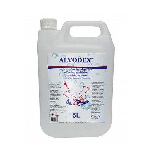Alvodex Hand Sanitiser 70% Alcohol 5l | Fully Approved PCS 100519