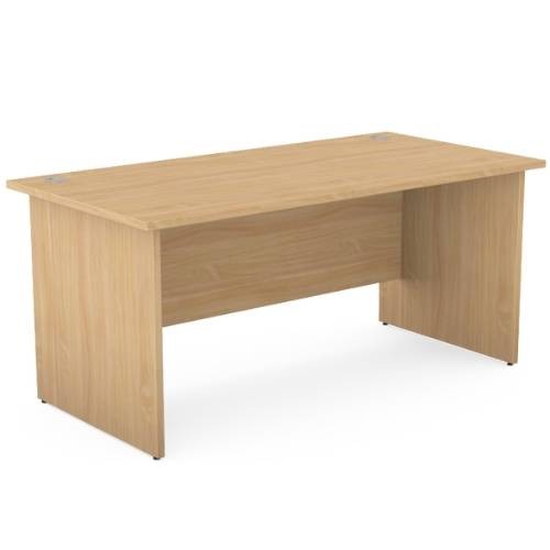 Ashford Panel Leg 1600mm x 800mm Straight Desk - Beech