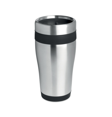 Black - Stainless steel mug