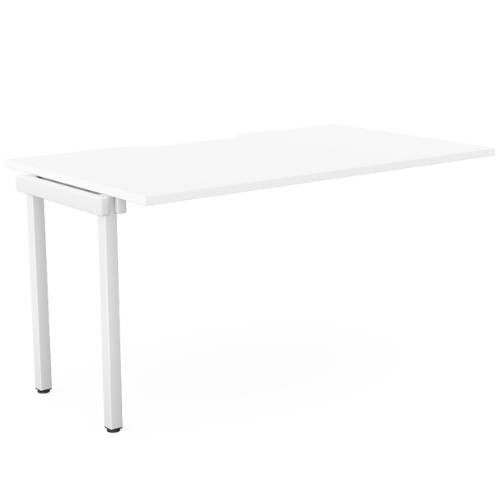 C-sense 1 Person Bench Add-On Scallop Top 1400 x 800 - WHT/WHT
