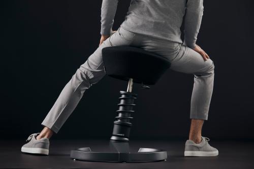 Aeris Swopper Ergonomic Office Stool wool blend Capture