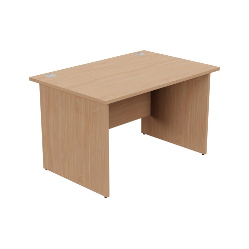 Ashford Panel Leg 1200mm x 800mm Straight Desk - Beech