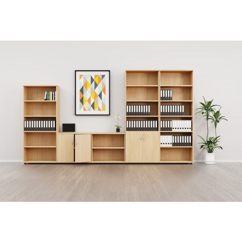 Kito Part Open Storage - 2 Closed / 4 Open - Dark Walnut
