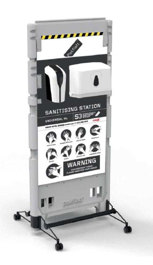 Sterilisable Sanitising Station Double-Sided (Wet & Dry)