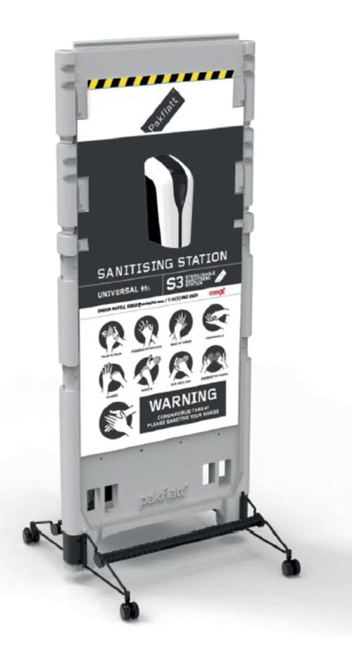 Sterilisable Sanitising Station Double-Sided (Wet Only)