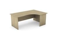 Ashford Panel Leg 1800/800 x 1200/600mm R/H Crescent Desk - Urban Oak