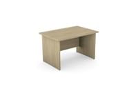 Ashford Panel Leg 1200mm x 800mm Straight Desk - Urban Oak