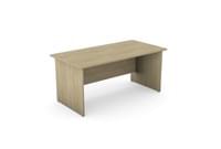 Ashford Panel Leg 1600mm x 800mm Straight Desk - Urban Oak