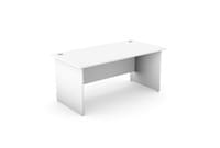 Ashford Panel Leg 1600mm x 800mm Straight Desk - White