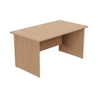 Ashford Panel Leg 1400mm x 800mm Straight Desk - Beech