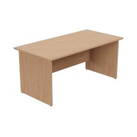 Ashford Panel Leg 1600mm x 800mm Straight Desk - Beech