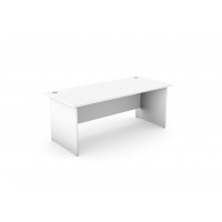 Ashford Panel Leg 1800mm x 800mm Straight Desk - White