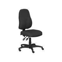 O.A Series H/Back Swivel Nylon Base - Best Black Fabric